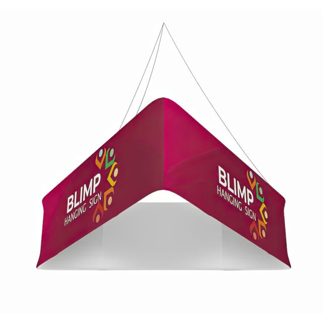 Blimp Triangle 12 ft Hanging Fabric Display