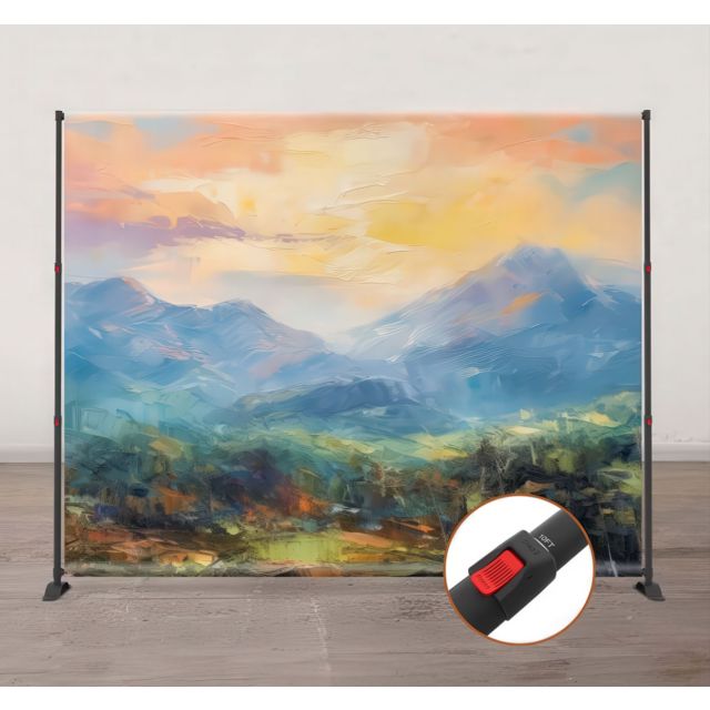 Clicca adjustable banner stand