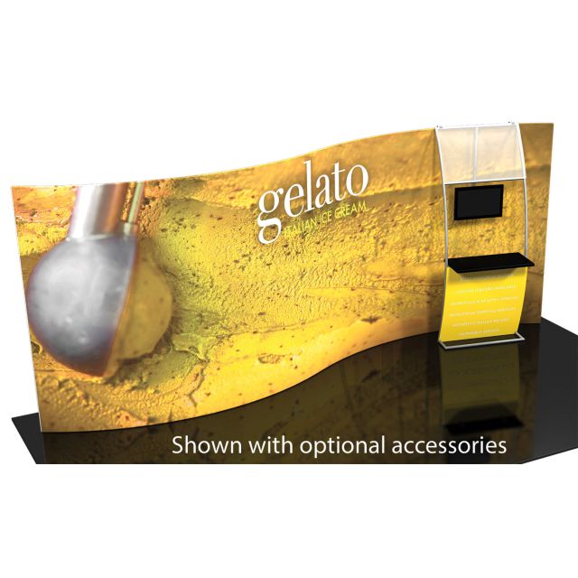 Formulate 20 ft Serpentine Wall Tension Fabric Display