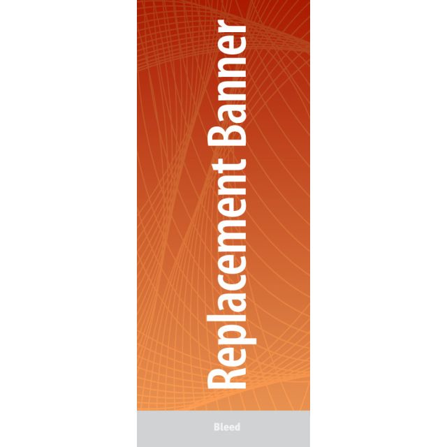 33.4 x 78.5 Banner for Wave Lite Outdoor Retractable Stands