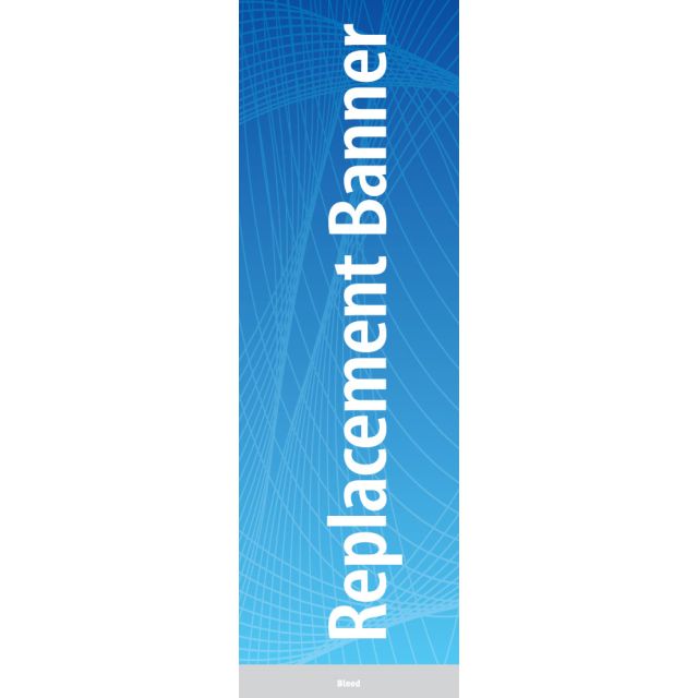 39.375 x 118 Banner for MediaScreen XL Retractable Stands