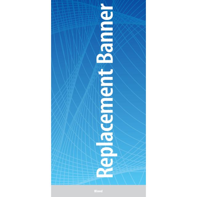 47.25 x 92 Banner for QuickSilver Retractable Stands